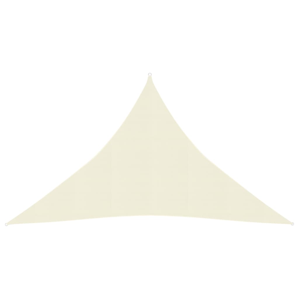 vidaXL Voile d'ombrage 160 g/m² Crème 4x4x5,8 m PEHD