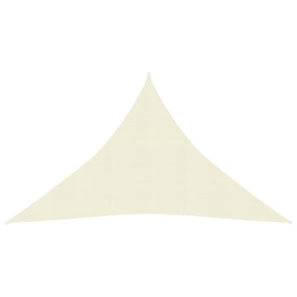 vidaXL Voile d'ombrage 160 g/m² Crème 4x4x5,8 m PEHD