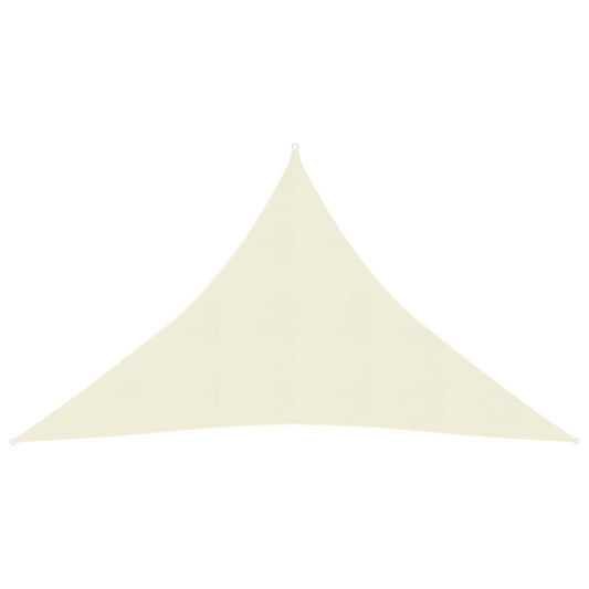 vidaXL Voile d'ombrage 160 g/m² Crème 4x4x5,8 m PEHD