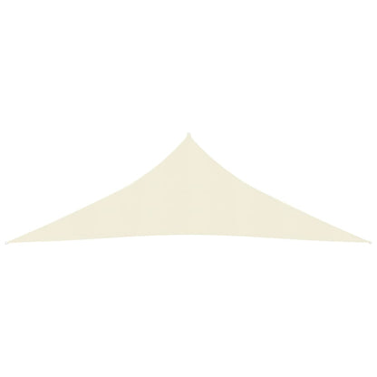 vidaXL Voile d'ombrage 160 g/m² Crème 4x4x5,8 m PEHD