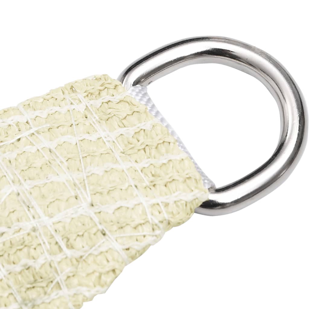 vidaXL Voile d'ombrage 160 g/m² Crème 4x4x5,8 m PEHD