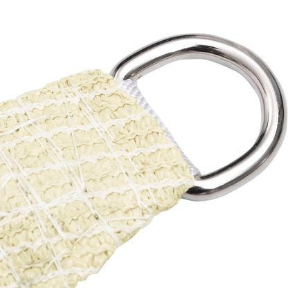 vidaXL Voile d'ombrage 160 g/m² Crème 4x4x5,8 m PEHD