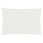 vidaXL Voile d'ombrage 160 g/m² Blanc 2x4,5 m PEHD