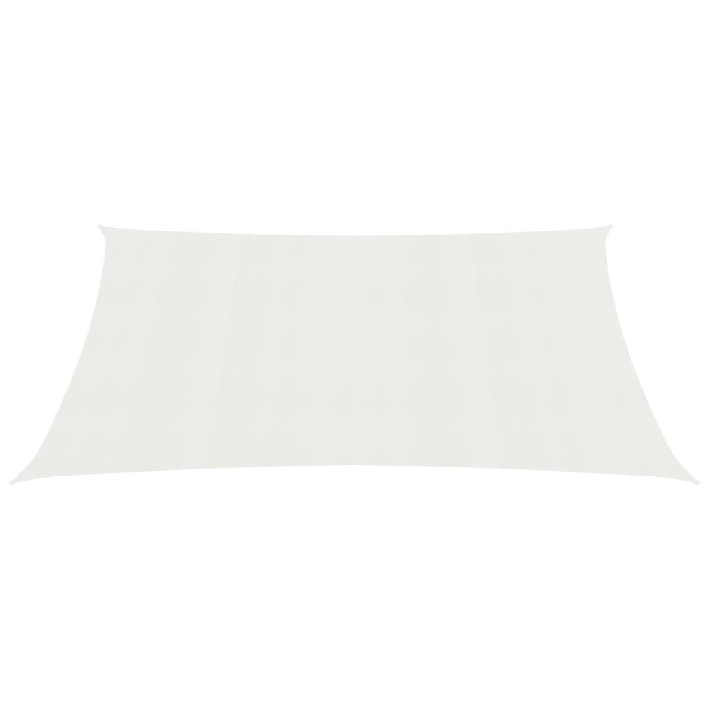 vidaXL Voile d'ombrage 160 g/m² Blanc 2x4,5 m PEHD