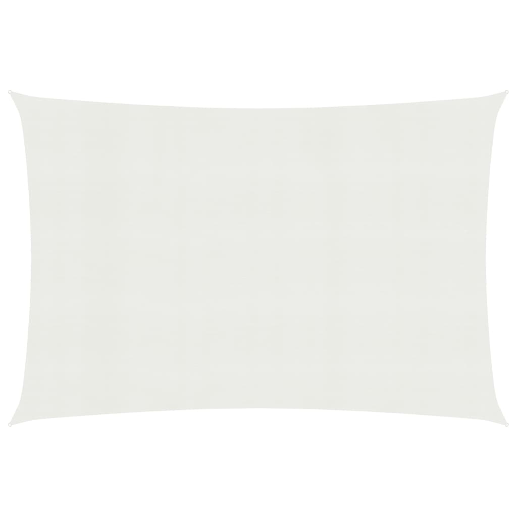 vidaXL Voile d'ombrage 160 g/m² Blanc 3x6 m PEHD