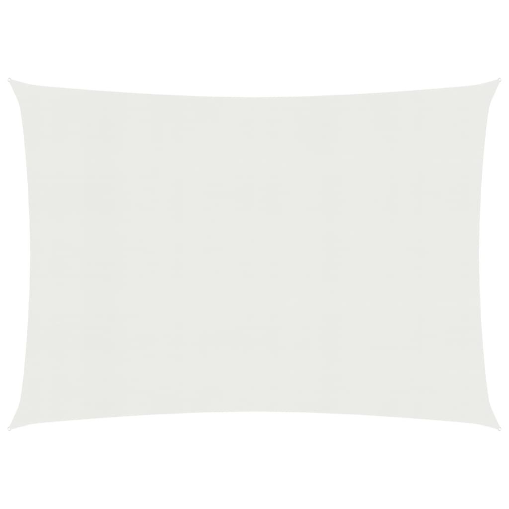 vidaXL Voile d'ombrage 160 g/m² Blanc 3,5x5 m PEHD