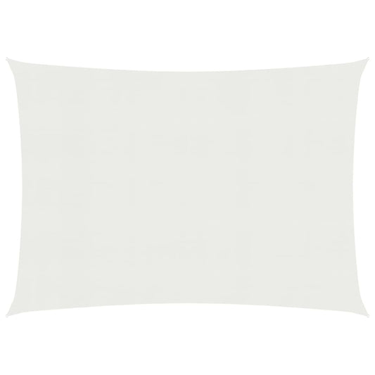 vidaXL Voile d'ombrage 160 g/m² Blanc 3,5x5 m PEHD