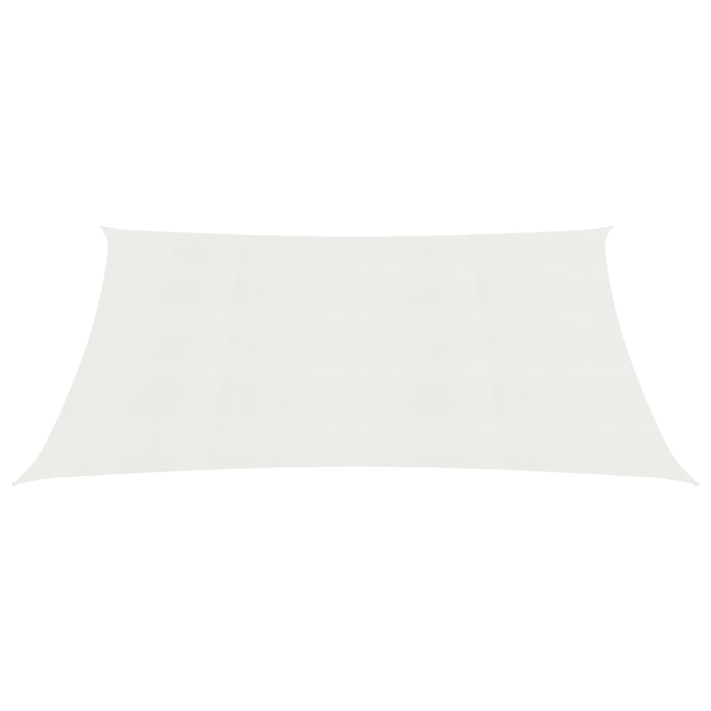 vidaXL Voile d'ombrage 160 g/m² Blanc 3,5x5 m PEHD