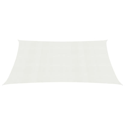 vidaXL Voile d'ombrage 160 g/m² Blanc 3,5x5 m PEHD