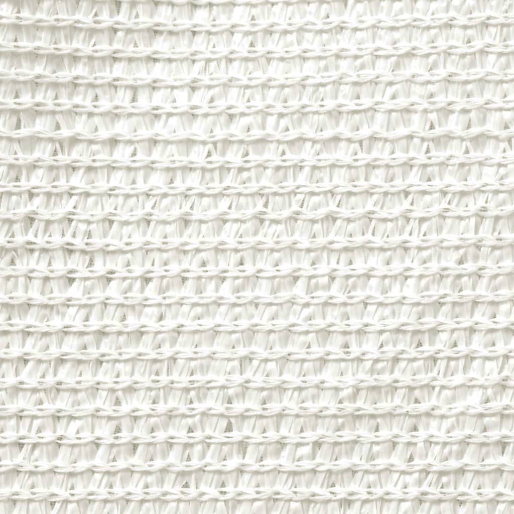 vidaXL Voile d'ombrage 160 g/m² Blanc 3,5x5 m PEHD