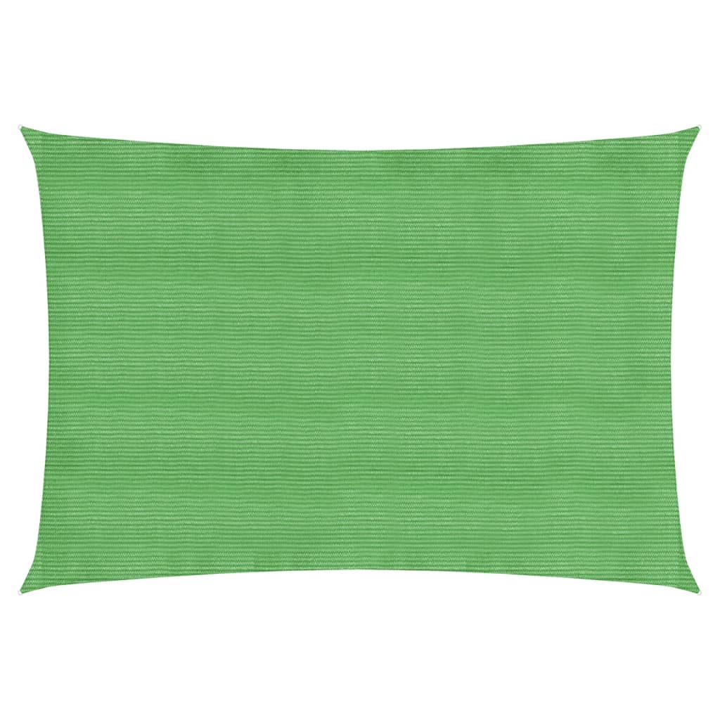 vidaXL Voile d'ombrage 160 g/m² rectangulaire vert clair 2x3,5 m PEHD