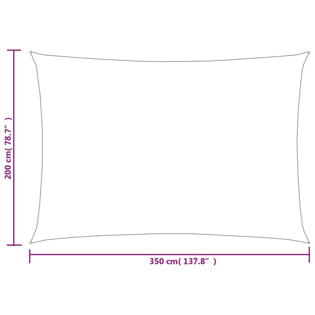 vidaXL Voile d'ombrage 160 g/m² rectangulaire vert clair 2x3,5 m PEHD
