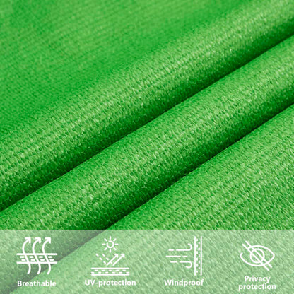 vidaXL Voile d'ombrage 160 g/m² Vert clair 2x5 m PEHD