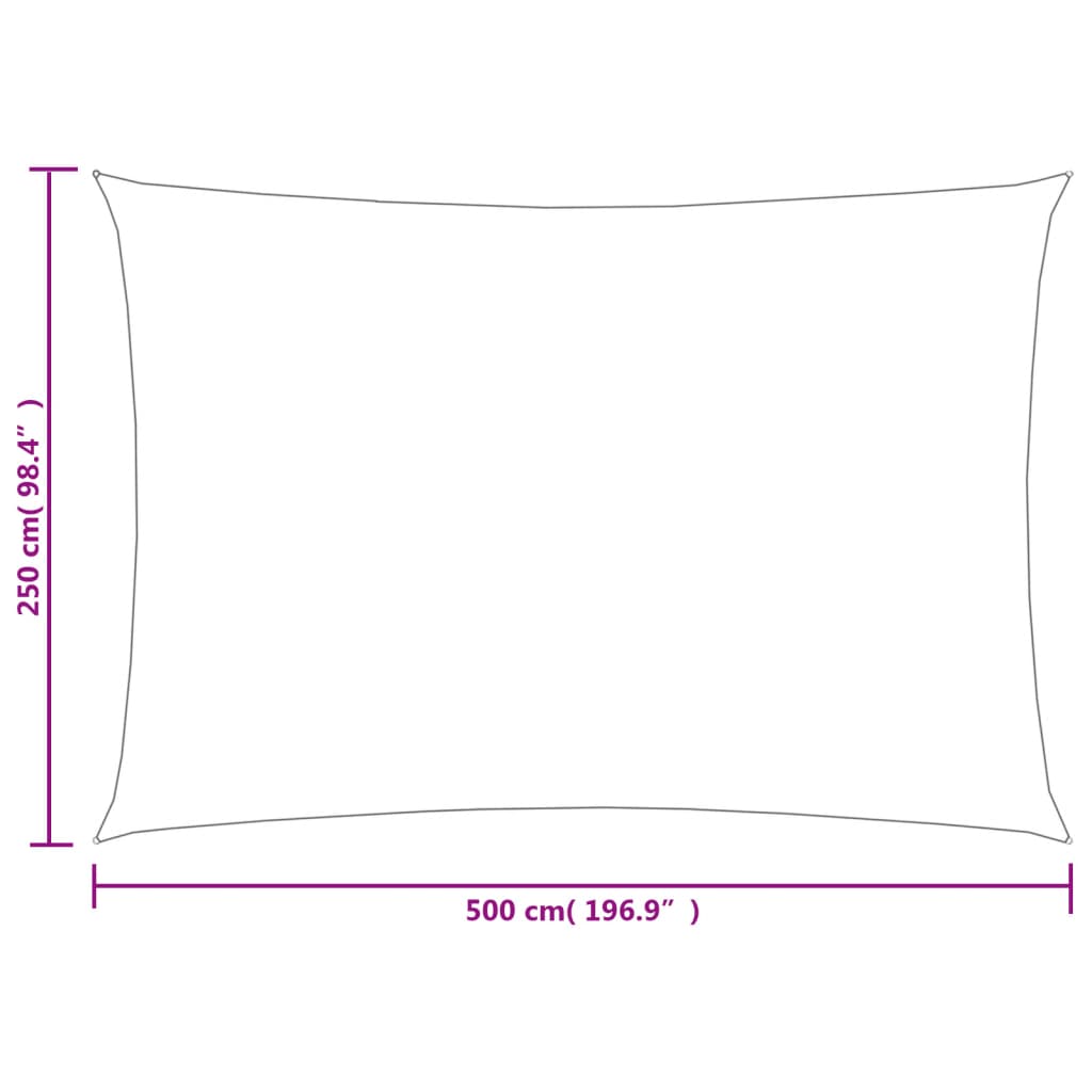 vidaXL Voile d'ombrage 160 g/m² rectangulaire vert clair 2,5x5 m PEHD