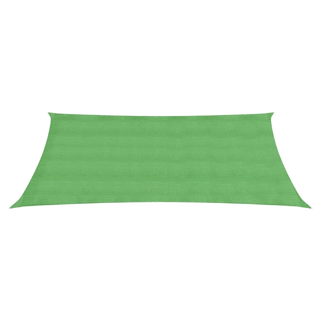 vidaXL Voile d'ombrage 160 g/m² Vert clair 3x5 m PEHD