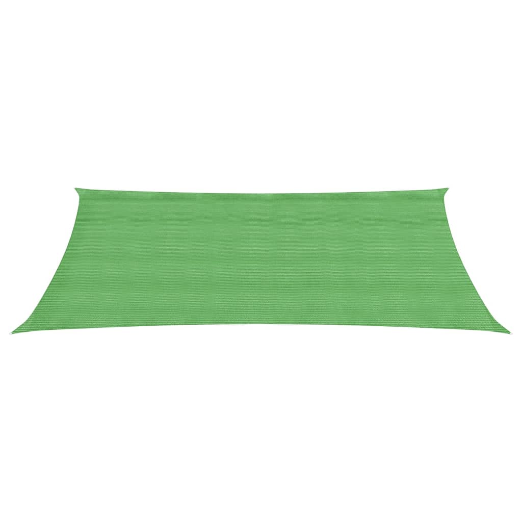 vidaXL Voile d'ombrage 160 g/m² Vert clair 4x7 m PEHD
