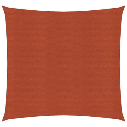 vidaXL Voile d'ombrage 160 g/m² carré terre cuite 2,5x2,5 m PEHD