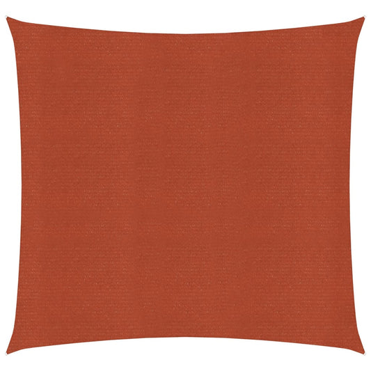 vidaXL Voile d'ombrage 160 g/m² carré terre cuite 2,5x2,5 m PEHD