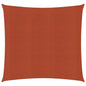 vidaXL Voile d'ombrage 160 g/m² carré terre cuite 2,5x2,5 m PEHD