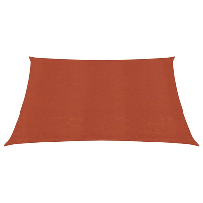 vidaXL Voile d'ombrage 160 g/m² carré terre cuite 2,5x2,5 m PEHD