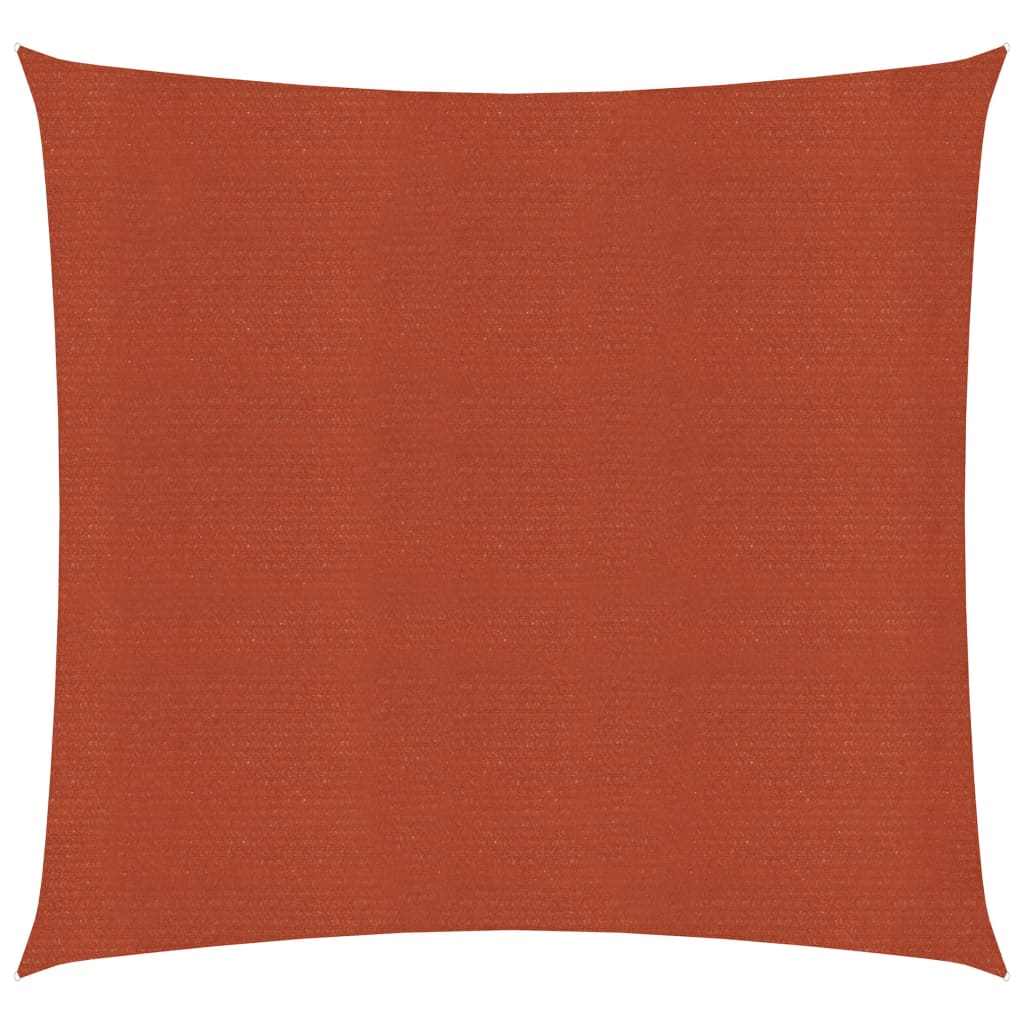 vidaXL Voile d'ombrage 160 g/m² Terre cuite 2x2,5 m PEHD
