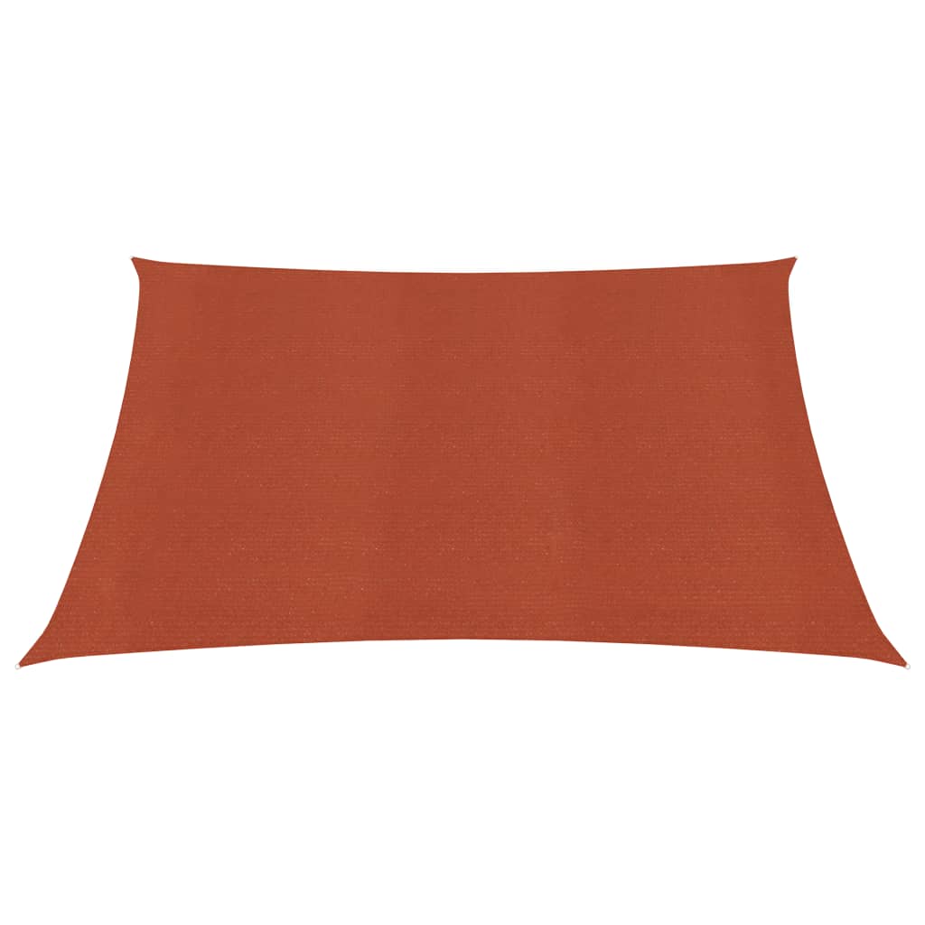 vidaXL Voile d'ombrage 160 g/m² Terre cuite 2x2,5 m PEHD