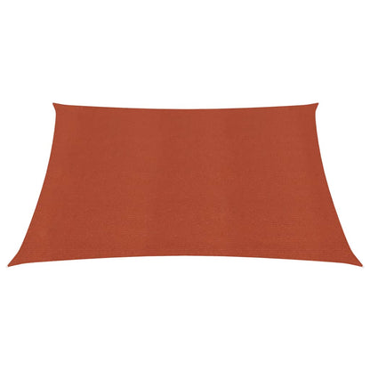 vidaXL Voile d'ombrage 160 g/m² Terre cuite 2x2,5 m PEHD