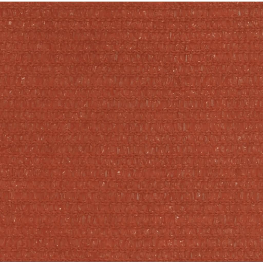 vidaXL Voile d'ombrage 160 g/m² Terre cuite 2x2,5 m PEHD