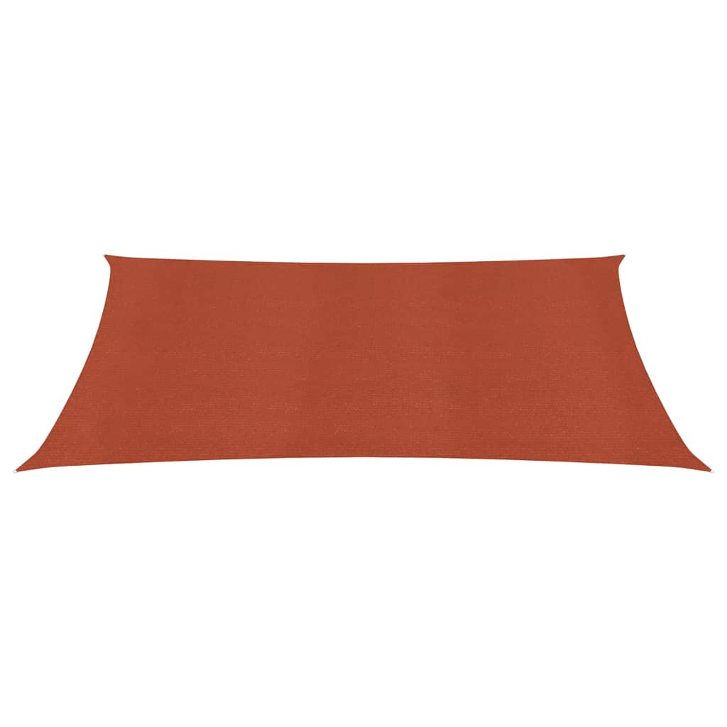 vidaXL Voile d'ombrage 160 g/m² Terre cuite 2x3 m PEHD