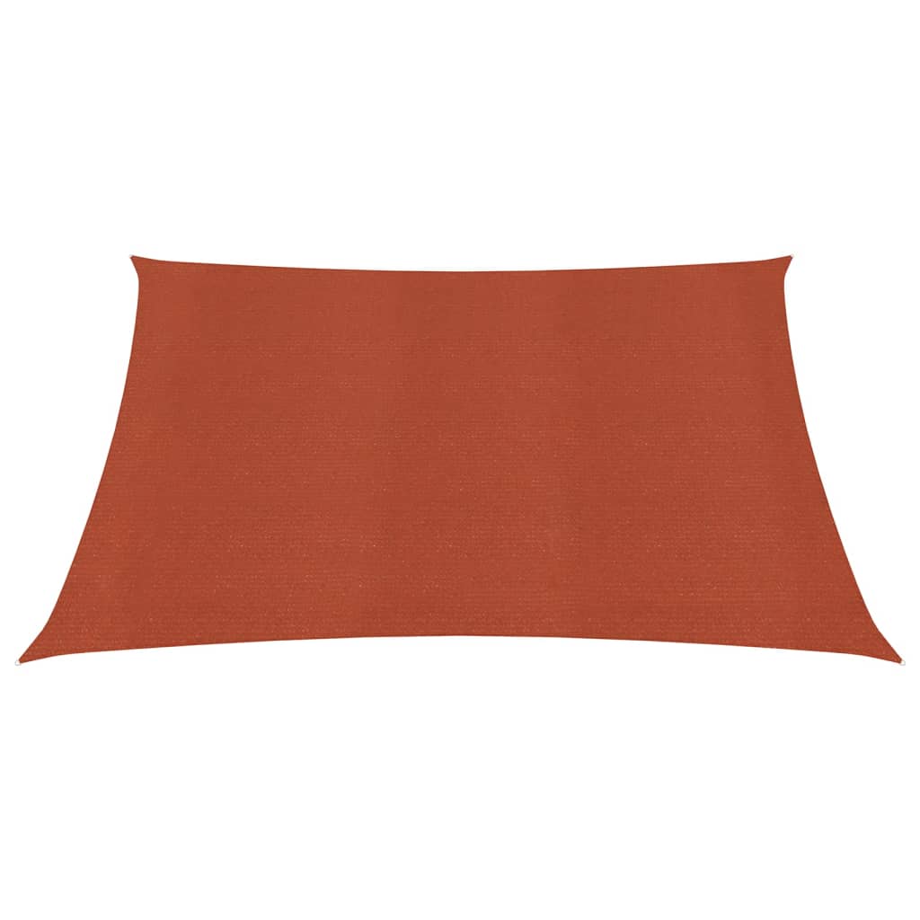 vidaXL Voile d'ombrage 160 g/m² Terre cuite 2,5x3 m PEHD