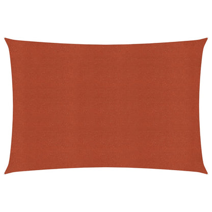 vidaXL Voile d'ombrage 160 g/m² Terre cuite 3x5 m PEHD