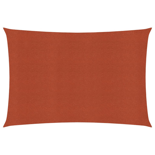 vidaXL Voile d'ombrage 160 g/m² Terre cuite 3x5 m PEHD