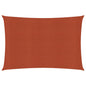 vidaXL Voile d'ombrage 160 g/m² Terre cuite 3x5 m PEHD