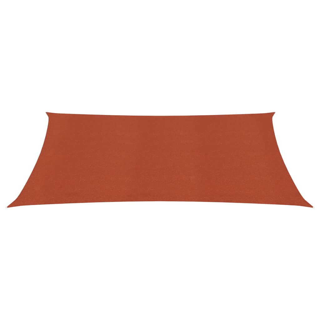 vidaXL Voile d'ombrage 160 g/m² Terre cuite 3x5 m PEHD