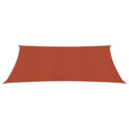 vidaXL Voile d'ombrage 160 g/m² Terre cuite 3x5 m PEHD