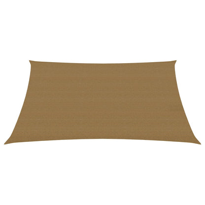 vidaXL Voile d'ombrage 160 g/m² Taupe 3x4,5 m PEHD