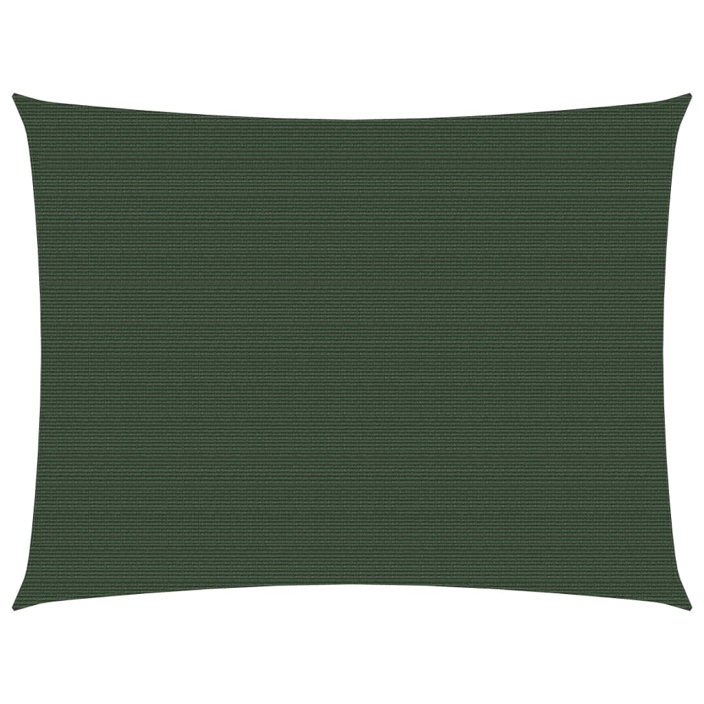 vidaXL Voile d'ombrage 160 g/m² Vert foncé 2x3 m PEHD