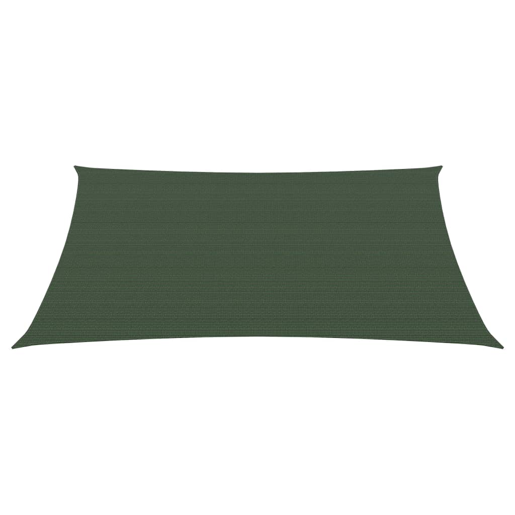 vidaXL Voile d'ombrage 160 g/m² Vert foncé 2x3 m PEHD