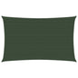 vidaXL Voile d'ombrage 160 g/m² Vert foncé 2x5 m PEHD