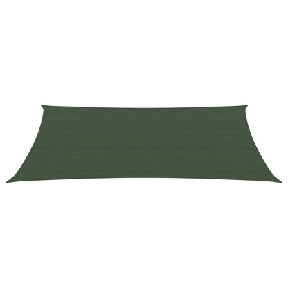 vidaXL Voile d'ombrage 160 g/m² Vert foncé 2x5 m PEHD