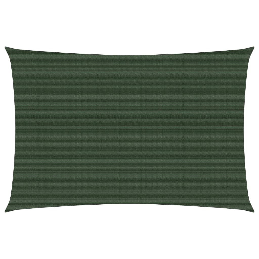 vidaXL Voile d'ombrage 160 g/m² Vert foncé 2,5x3,5 m PEHD