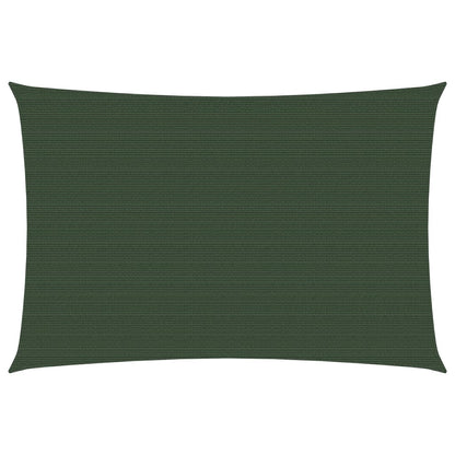 vidaXL Voile d'ombrage 160 g/m² Vert foncé 3x4,5 m PEHD