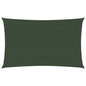 vidaXL Voile d'ombrage 160 g/m² Vert foncé 3x6 m PEHD