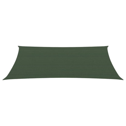 vidaXL Voile d'ombrage 160 g/m² Vert foncé 3x6 m PEHD