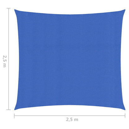 vidaXL Voile d'ombrage 160 g/m² Bleu 2,5x2,5 m PEHD