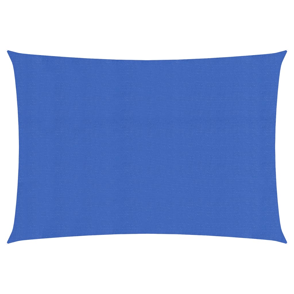 vidaXL Voile d'ombrage 160 g/m² rectangulaire bleu 2,5x5 m PEHD