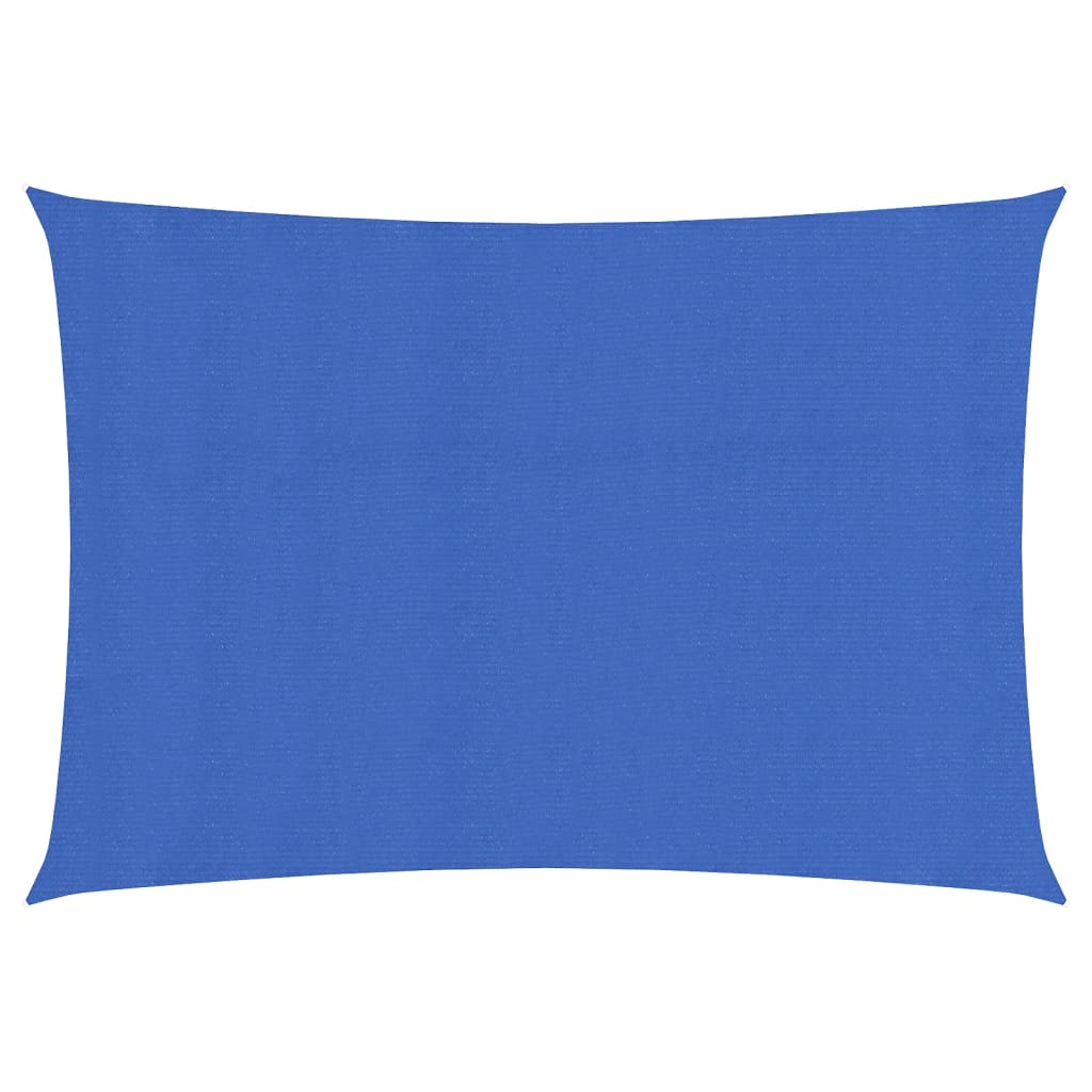 vidaXL Voile d'ombrage 160 g/m² rectangulaire bleu 3x5 m PEHD