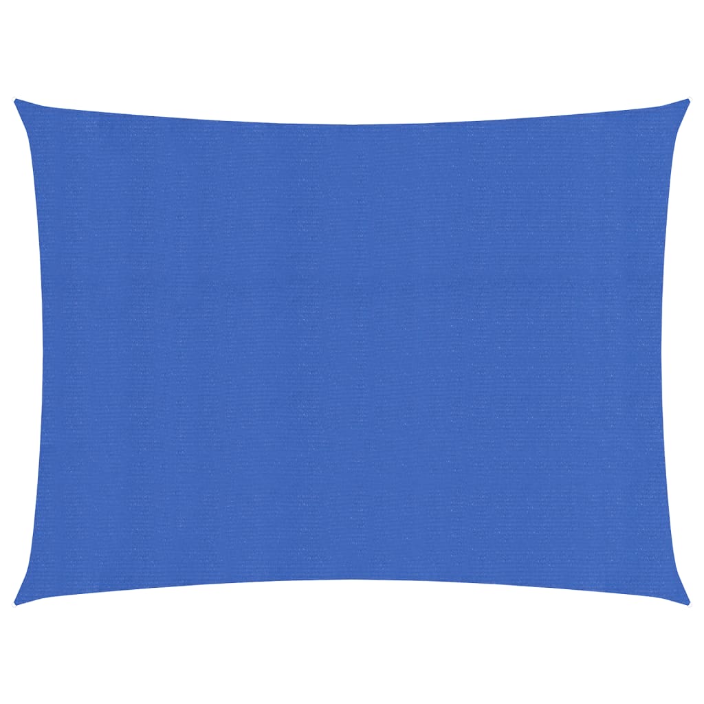 vidaXL Voile d'ombrage 160g/m² rectangulaire bleu 3,5x4,5 m PEHD