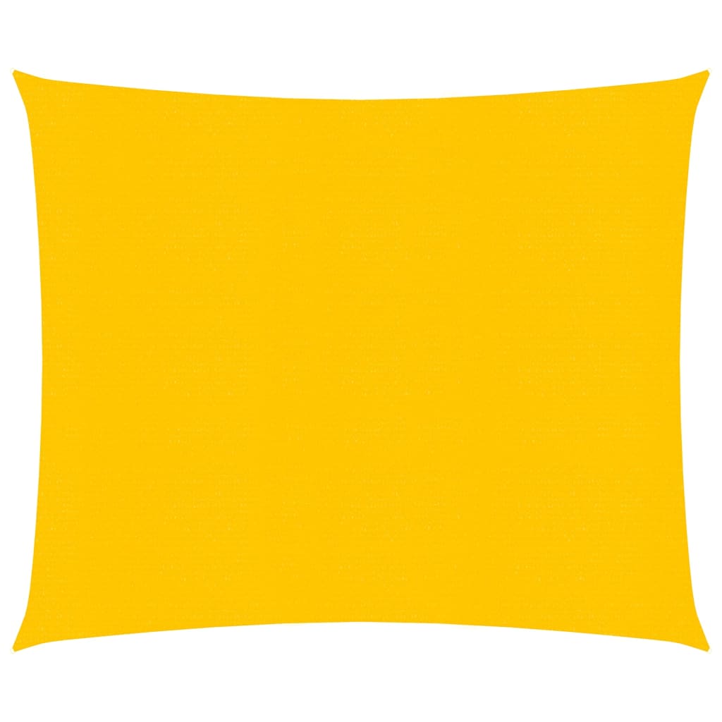 vidaXL Voile d'ombrage 160 g/m² Jaune 2,5x2,5 m PEHD