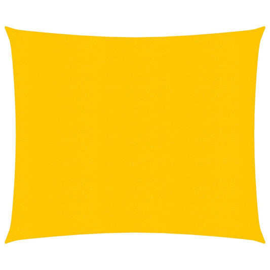 vidaXL Voile d'ombrage 160 g/m² Jaune 2,5x2,5 m PEHD